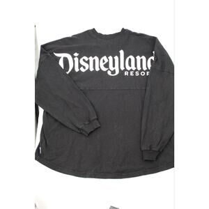 Disney Spirit Jersey Shirt Womens XXL Black Disneyland Resort Long Sleeve Top
